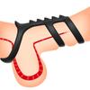C725 Anel de Silicone de Restrição, Anel de Ovo, Conjunto Duplo de Anéis para Homens, Anel Respirável Antiderrapante de Bloqueio de Esperma Venda por Atacado
