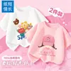 Camiseta infantil de manga corta 100% algodón puro, ropa de verano para niñas, nuevo estilo 2026, tops elegantes para niños de todas las edades