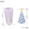 Vela Árbol de Navidad Aromaterapia Forma de Burbuja Abrasiva Forma Mini Linda
