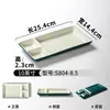 Plato rectangular dividido para snacks de melamina Xiangyuan, Plato de presentación para hot pot comercial, buffet, barbacoa, sashimi