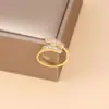 Venta transfronteriza estilo coreano apertura ajustable anillo letra H juego completo circón tiembla anillo para transmisión en vivo