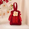 Nuevas bolsas de regalo para bodas con un toque de alta gama, bolsas para dulces de recuerdo, bolsas plegables para dulces, bolsas de empaque de mano al por mayor