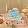 Luz de Noche Creativa DIY Mar de Flores de Tulipán Cubo Mágico 3D Regalo para Novia Hecho a Mano Regalo de San Valentín Cumpleaños