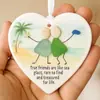 Bestseller Transfronterizo Corazón Decoración de Amistad Acrílico Plano 2D Decoración de Amistad