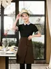 Uniformes de Trabalho para Catering do Hotel Zheyi Camisetas Polo para Garçons e Garçonetes no Atendimento Frontal do Restaurante, Roupa de Trabalho de Manga Curta para Homens e Mulheres