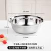 Acero Inoxidable 316L Lavabo Casero Huevo Espesado Fondo Plano Cuenco para Sopa Cuenco de Hierro Tazón para Sopa Cuenco para Comida de Cocina Fábrica Venta al por Mayor