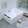 Tina de hidromasaje exterior acrílica de doble tamaño para parejas, con funciones de surf y masaje, con control de temperatura, adecuada para uso doméstico y diseñada para adultos