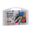 Marcador de Acrílico Genuino con Punta Suave Impermeable y Resistente al Agua Pila de Papel Marcador de Colores Apilable para Niños y Estudiantes Arte Marcador de Colores Lavable