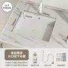 Estilo Minimalista Moderno Bacia Retangular de Fundo Plano Sob a Bancada Lavatório de Cerâmica Embutido Lavatório para Rosto de Banheiro Piscina de Pedra Sob a Bancada