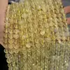 Cristal de Limão Natural Citrino Contas Soltas Acessórios para Joias DIY Pulseira com Contas Pulseira Colar Mar da China Oriental Atacado