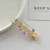 Accesorios para el Cabello de Celebridades de Internet para Mujer Pinza para el Cabello Sin Costuras de Ácido Acético Pinza Simple de Un Carácter Pinza para Mechones Sueltos Pinza Cosmética Degradada Pinza para el Flequillo