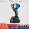 Chave elétrica de torque grande sem escova recarregável para reparo de pneus de carro, pistola de ar comprimido, chave de fenda de impacto portátil