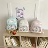 Nova Mochila Transparente com Bolso de Bolinhas e Gatinho Estilo Coreano para Alunos do Ensino Médio e Estilo Pai e Filho, Mochilas Femininas Atacado