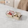 Plato de frutas para el hogar, mesa de centro con compartimento para sala de estar con bandeja, caja de dulces, plato para aperitivos KTV de hotel con tapa de diamante