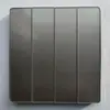 Interruptor de Pared para Hogar de Vidrio Templado Interruptor para Hotel Boutique Plata Estrella Enchufe USB Panel de Interruptores de Comercio Exterior