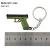 Pingente Mini 1911 Liga GLOCK Modelo P92 G17 Chaveiro Revólver Sand Eagle 5cm