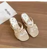 Sandalias de Estilo Hada con Lazo Slip-On para Mujer, Nuevo Modelo Verano 2026, con Aumento Oculto de Altura, Antideslizantes, Punta Abierta, Chanclas Frescas Estilo Vacaciones