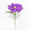 Flor Gesang flor artificial tejida a mano terminada ramo de ganchillo jarrón arreglo floral adornos caseros regalos decorativos para las fiestas