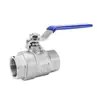 Válvula de Bola de Dos Piezas de Acero Inoxidable 304/316L Rosca Interna Engrosada de Servicio Pesado de Dos Piezas GB Q11F-25P