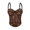 Camisola sexy de encaje negro transfronteriza europea y americana con un toque de alta gama, adecuada como prenda exterior, moldeadora y sujetador top push-up con ballenas
