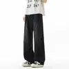 Jeans de Trabalho Wide-Leg Americano Masculino 2026 Primavera/Outono Nova Marca Tendência Solto High Street Bonito Descolado Calças Longas de Perna Reta