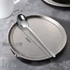 Ventas Directas de Fábrica Cuchara de Acero Inoxidable Cuchara Estilo Coreano Cuchara para Comer Cuchara para Sopa Mango Largo Espeso Cuchara Redonda Cucharón Cuchara para Café Cuchara para Mezclar Arroz