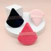 Esponja Triangular Suelta para Polvos, Esponja de Maquillaje Ultra Suave para Fijación, Sin Esquinas Muertas, Esponja de Polvo Corta en Forma de Abanico de Terciopelo, Esponja para Polvo Seco, Cosméticos