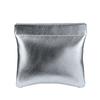 Bolsa Pequeña Plateada Super Genial Bolsa Portátil para Almacenamiento de Cable de Datos Cierre Automático de Metralla Mini Bolsa Digital Portátil