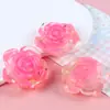 Flores de Verano Lámina de Oro Pétalos de Rosa Parches Accesorios de Resina DIY Pendientes Pinzas para el Cabello Fundas de Teléfono Materiales Venta al por Mayor