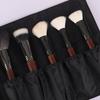 Bolsa Portátil para Brochas de Maquillaje Bolsa de Almacenamiento Patrón Lichi de PU Bolsa Enrollable de Viaje para Brochas Set de Brochas Venta al Mayoreo de Fábrica Bolsa para Brochas Lk