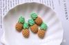 Accesorios para el cabello para niños DIY, liga para el pelo de niña, pinza para el borde, material hecho a mano, fruta simulada esmerilada, verdura, calabaza