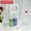 Bolsa de Mano Transparente de PVC con Puntos Láser, Bolsa de Hombro Colorida para Compras, Bolsa de Plástico para Cosméticos, Bolsa de Regalo Colorida para el Festival de Mediados de Otoño