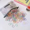 Nuevas Gomas Elásticas de Goma de Alta Elasticidad para Niñas Que No Dañan el Cabello, Anillos para Pulgar de Bebé, Accesorios para el Cabello de Niñas, Accesorios para la Cabeza con Anillos Pequeños para Niños al por Mayor
