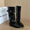 Botas de Cavaleiro Destacáveis de Duas Formas para Mulheres Outono/Inverno 2026, Estilo que Aumenta a Altura, Versáteis para Outono/Inverno, Emagrecedoras, Bico Fino com Salto Alto, Botas Longas para Mulheres