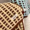 Temporada de Otoño e Invierno, Atractivo Estilo Coreano Ins Suave y Sencillo Versátil Bufanda de Lana Tejida a Cuadros de Doble Cara Cálida para el Cuello