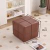 Una generación de taburete pequeño moderno simple taburete cuadrado creativo taburete para zapatos taburete bajo reposapiés de sofá asiento de tela tecnológica