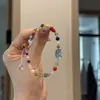 2025 Novo Chinês Colorido Dopamina Duobao Coração Doce de Menina Nicho Simples Versátil Moda Acessórios de Cordão