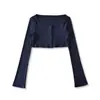 Ropa de Mujer al por Mayor Transfronteriza Estilo Europeo y Americano Cardigan de Punto con Cuello Redondo y Botones Verano 2026 Nuevo Top Cardigan de Punto de Manga Larga