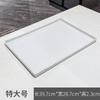 Bandeja Rectangular de PP para Hotel, Bandeja para Taza de Té y Toalla, Bandeja de Almacenamiento para Habitación de Huéspedes, Bandeja Comercial de Ángulo Recto para Hotel, Bandeja para Agua Potable