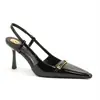 Sandalias Elegantes de Charol con Punta Fina y Punta Cerrada Estilo Francés para Mujer, Nuevo Modelo 2026, Sandalias de Tacón Fino sin Espalda Versátiles Estilo Hada Retro