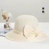 Sombrero para Mujer Verano Cinta Paja Lafite Sombrero para el Sol Moda Sombrero de Sol para Madre Sombrero de Sol de Verano para Mujer
