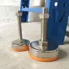 Máquina de mascarillas pie fijo pie de ajuste industrial pesado máquina pie de goma amarillo Copa pie de soporte ajustable a prueba de golpes m16