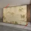 Biombo moderno de estilo chino simple para sala de estar, entrada, oficina, hotel, ventilador eléctrico plegable