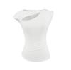 Playera Sexy y Favorecedora para la Figura con Aberturas, Hombros Descubiertos y Manga Corta para un Look Dulce y Picante, Top Exterior Ajustado