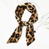 [Fita Curta de Leopardo] Chic Coreano Pequena Fita Lenço Decorativo Casual Gravata Alça de Bolsa Lenço Lenço Feminino