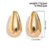 Pendientes grandes, lisos, mates y exagerados con personalidad transfronteriza europea y americana, joyería para las orejas, pendientes geométricos de metal frío de la industria pesada