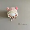 Gorro de Bebé Otoño e Invierno Niña Bebé Tejido de Lana Lindo Súper Lindo Meses de Edad Protección Auditiva Orejas de Princesa Cálido Encaje