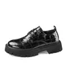 Zapatos de cordones para hombre de cuero de gran tamaño transfronterizos, estilo vintage, zapatos de cuero formales de moda para negocios, zapatos de novio para boda