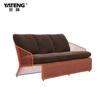 Ventas Directas Transfronterizas Sofá de Mimbre Hecho a Mano Mesa de Centro Combinación Sofá Silla Hotel Muebles de Exterior Fabricante Ocio al Aire Libre