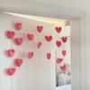 Decoración de Cortina de Puerta Corazón de Durazno de Alto Valor Corazón de Princesa Cortina de Puerta de Dormitorio Cortina Colgante Decorativa Femenina Cortina de Puerta sin Perforaciones